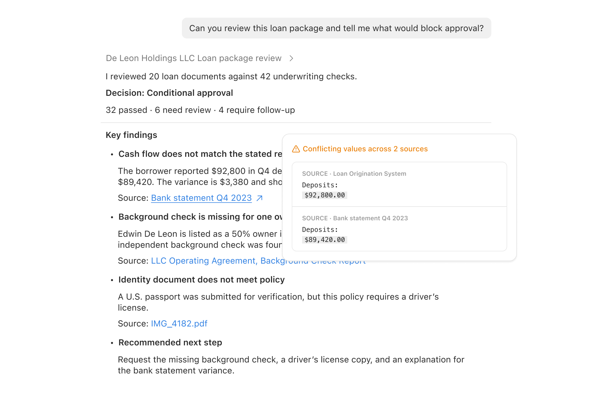 Proclara underwriting product interface